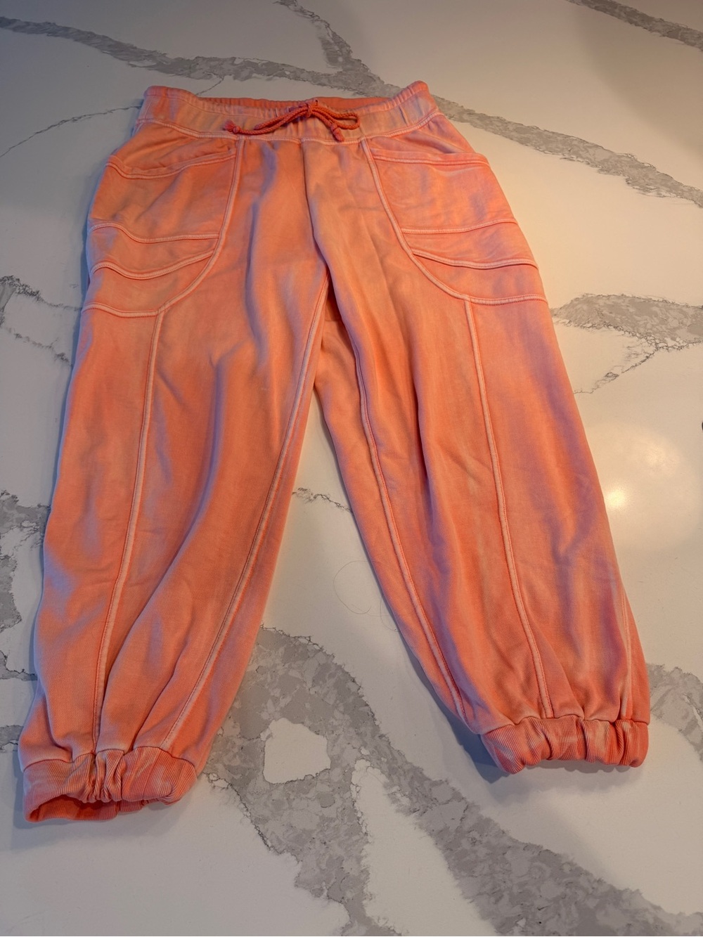 Daily practice-Coral Jogger Pants Drawstring size medium but fits like a large. - Picture 3 of 6